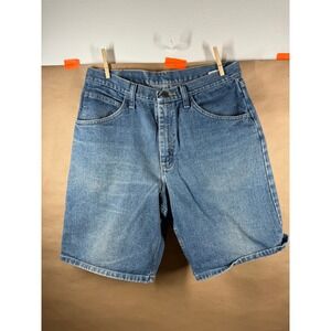 Wrangler Premium Quality‎ Denim Shorts Mens 33 Relaxed Fit Blue Jean